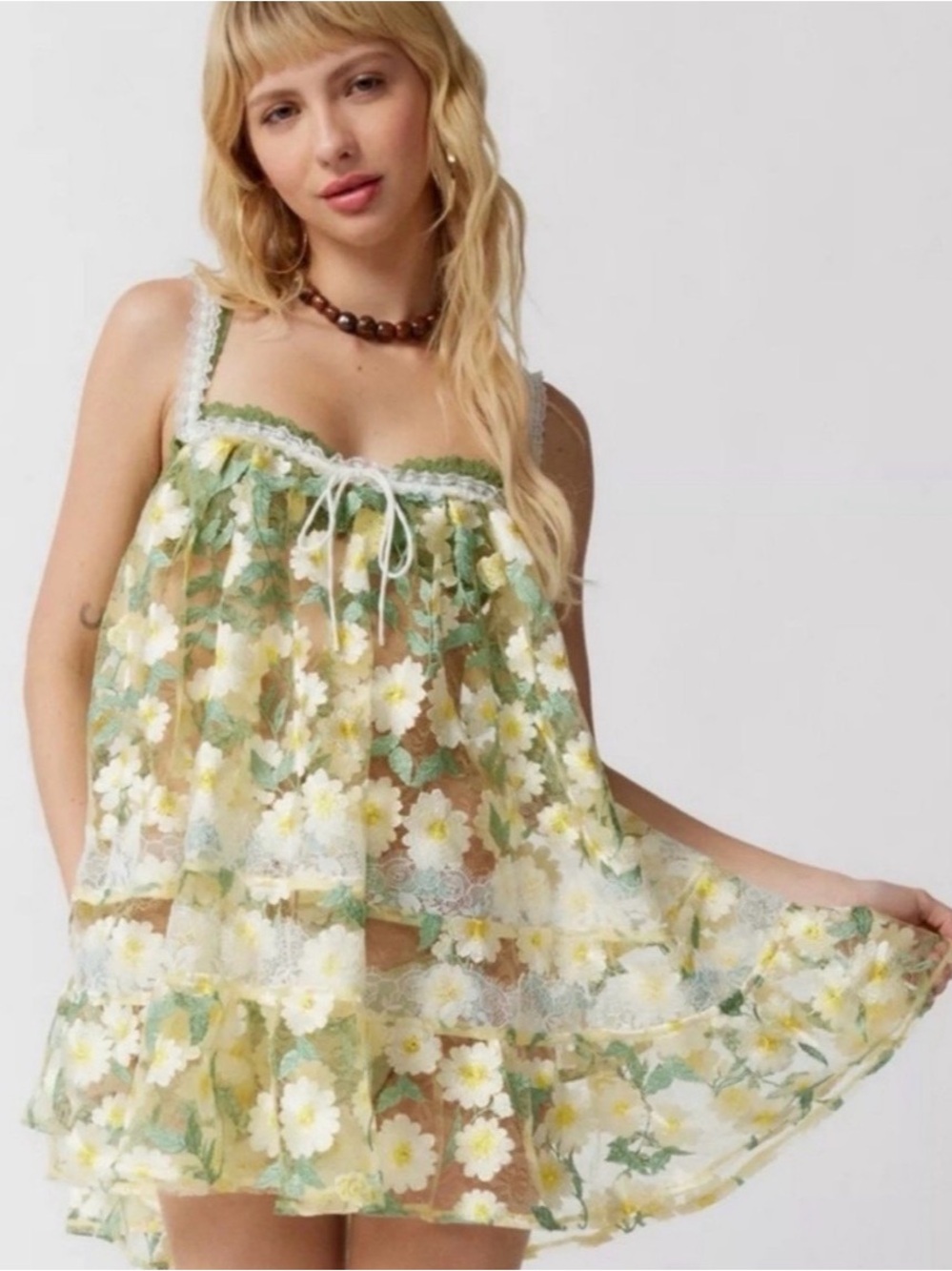 NWT For love and lemons
Rachel mini dress-L